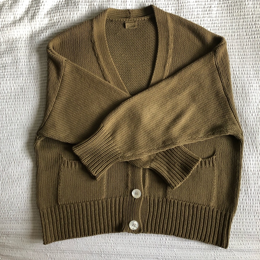 **TRADED** Babaa Cotton Cardigan no16 Irish Moss
